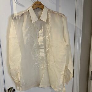 Silk Filipino Barong Men’s XL